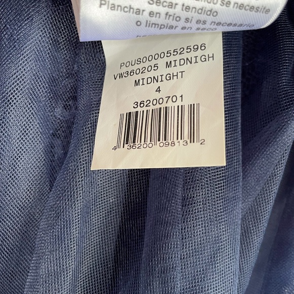 Short Strapless Tulle over Lace Dress Sz 4 - Picture 7 of 8